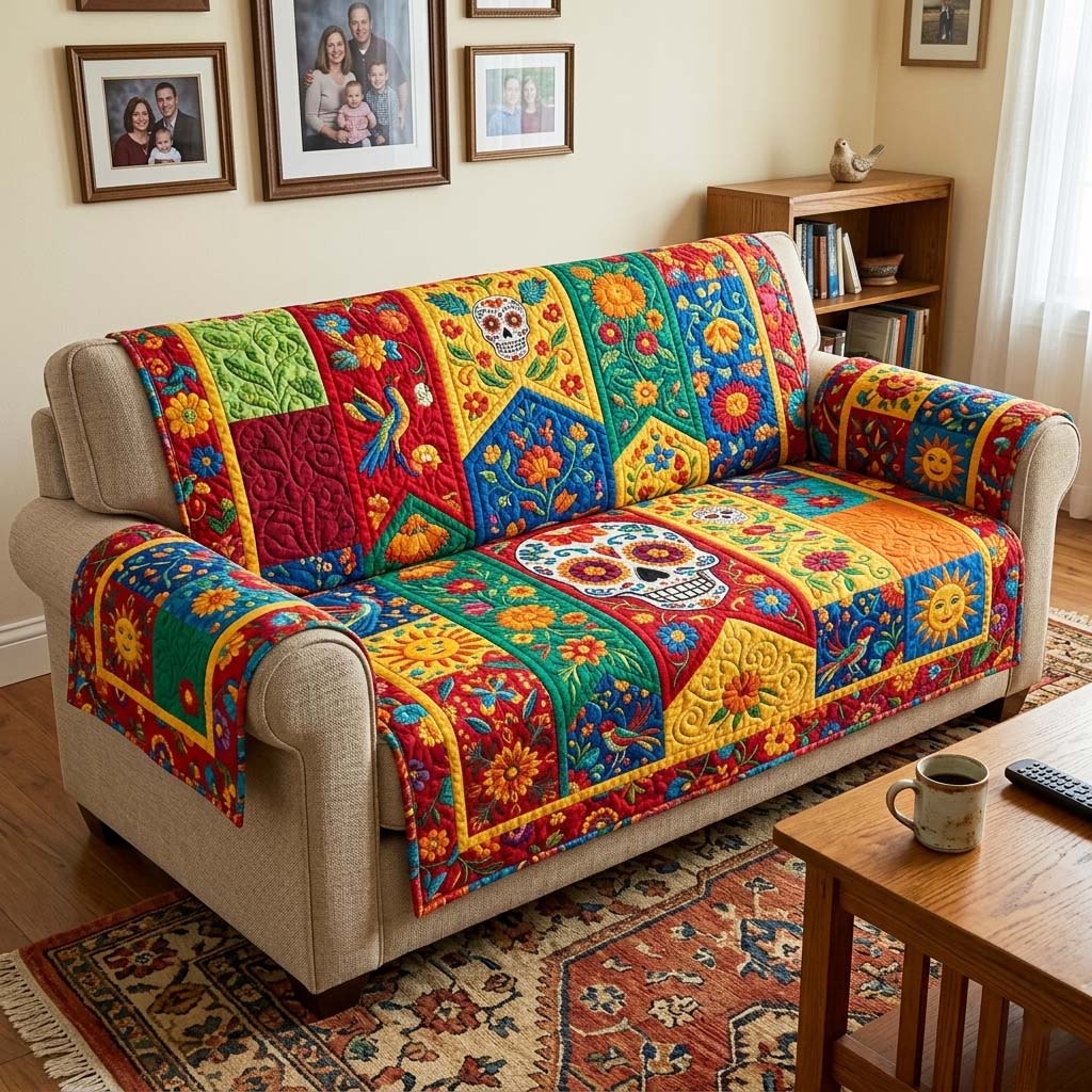 Cinco de Mayo Quilted Sofa Cover GFTOQM4512