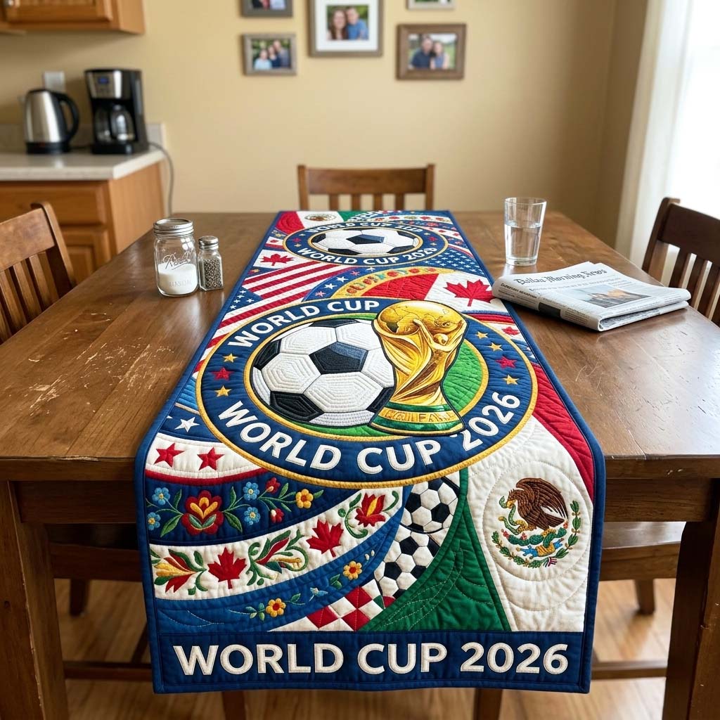 World Cup Quilted Table Runner GFTOQM4529