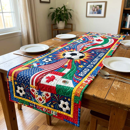 Flowing Flags Quilted Table Runner GFTOQM4535