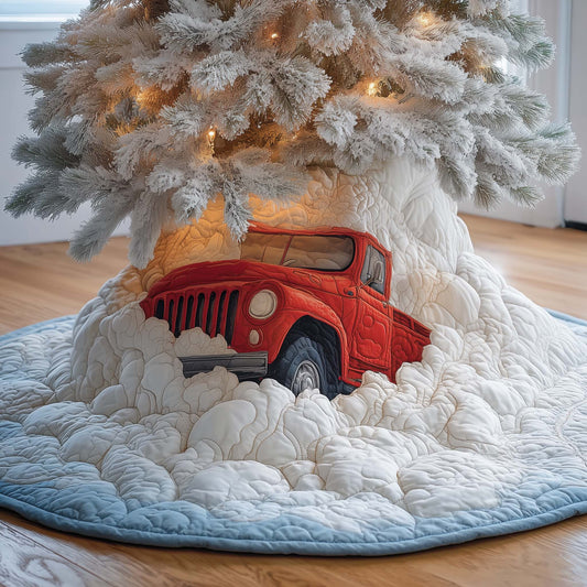 Snowy Truck Quilted Tree Skirt GFTOQM453