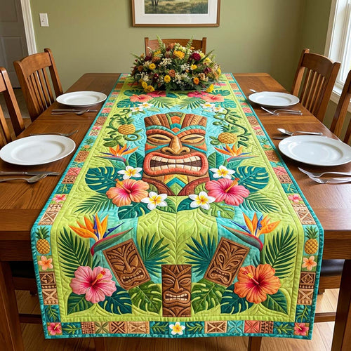 Tiki Garden Quilted Table Runner GFTOQM4579