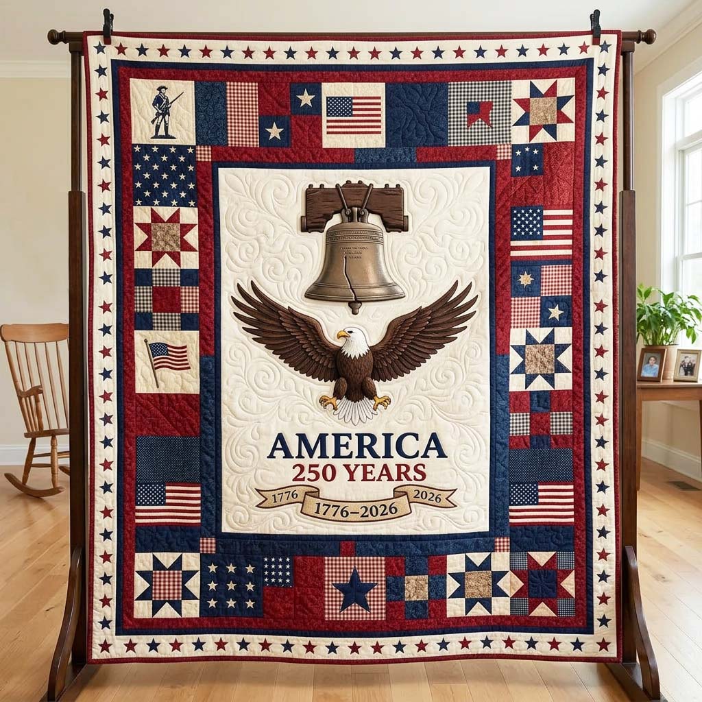 Liberty Eagle Quilted Blanket GFTOQM4591