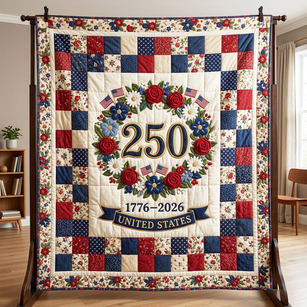 Liberty Bloom Quilted Blanket GFTOQM4594