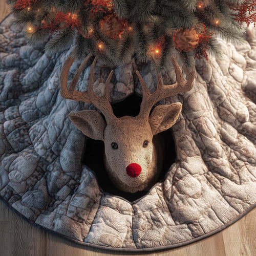 Tree-trunk Rudolph Quilted Tree Skirt GFTOQM463