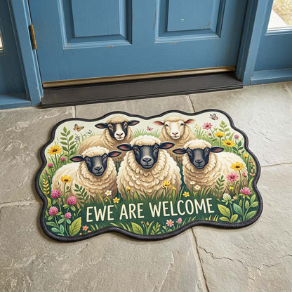 Ewe Are Welcome Custom Shape Doormat GFTOQM4666