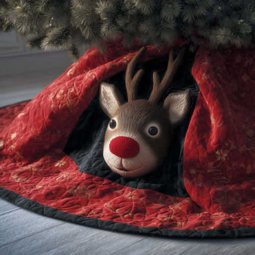 Quilted Rudolph Quilted Tree Skirt GFTOQM466