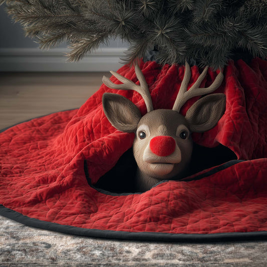 Rednose Peek Quilted Tree Skirt GFTOQM468