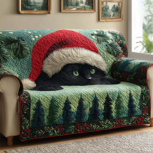 Peeking Cat Quilted Sofa Cover GFTOQM469