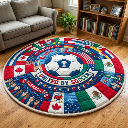 United By Soccer Quilted Round Mat GFTOQM4700