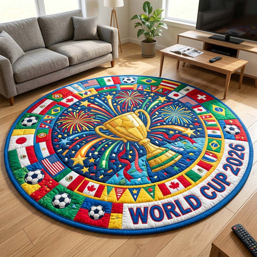 Goal Rush 2026 Quilted Round Mat GFTOQM4703