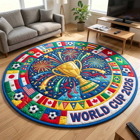 Goal Rush 2026 Quilted Round Mat GFTOQM4703