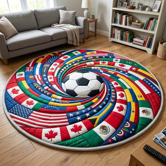 United By Soccer Quilted Round Mat GFTOQM4705