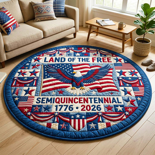 Freedom Banner Quilted Round Mat GFTOQM4762
