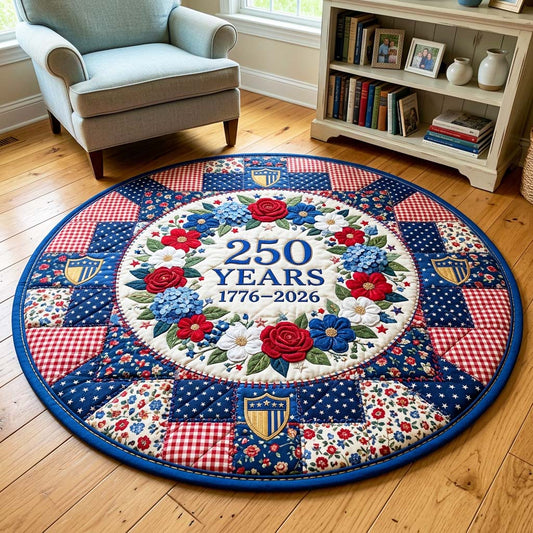 Floral Liberty Quilted Round Mat GFTOQM4763