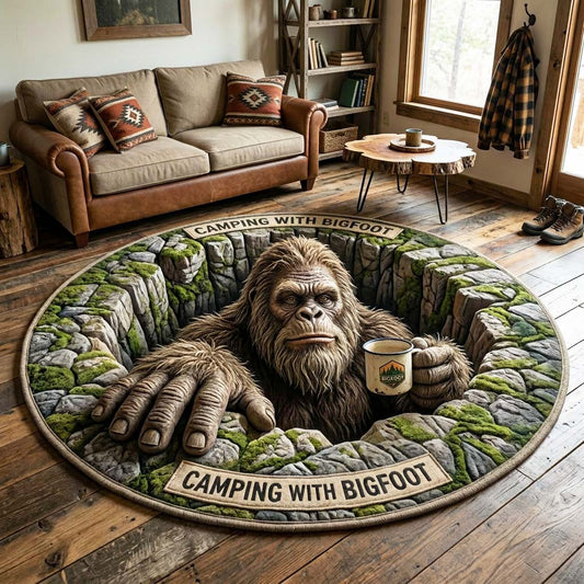 Coffee Giant Quilted Round Mat GFTOQM4767