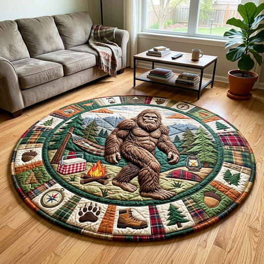 Forest Camper Quilted Round Mat GFTOQM4772