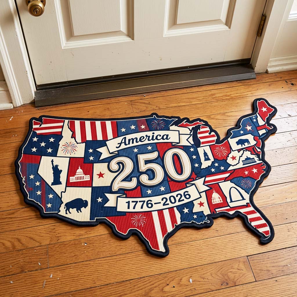 United States Custom Shape Doormat GFTOQM4784