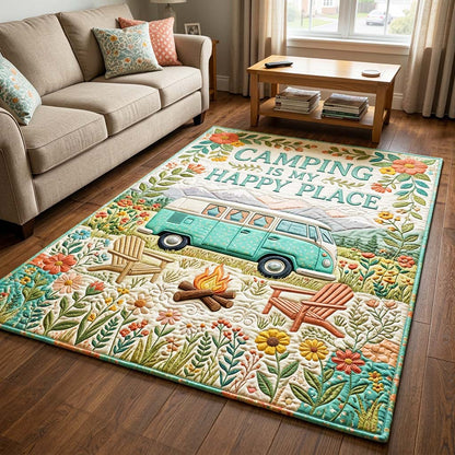 Happy Camping Area Rug GFTOQM4790