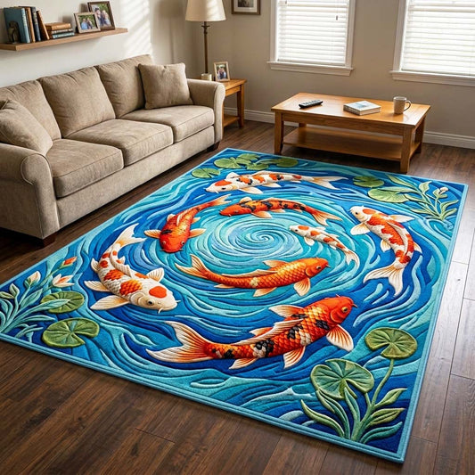 Koi Vortex Area Rug GFTOQM4803