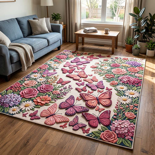 Butterfly Garden Area Rug GFTOQM4806