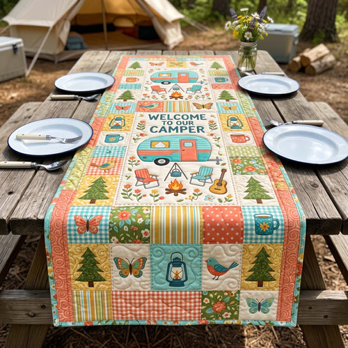 Camper Welcome Quilted Table Runner GFTOQM4828