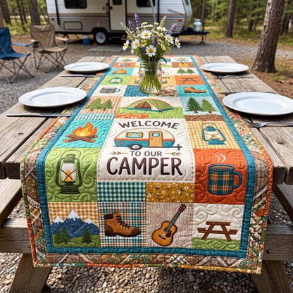 Rustic Camper Quilted Table Runner GFTOQM4829