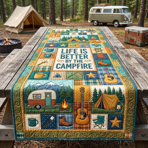 Campfire Living Quilted Table Runner GFTOQM4830