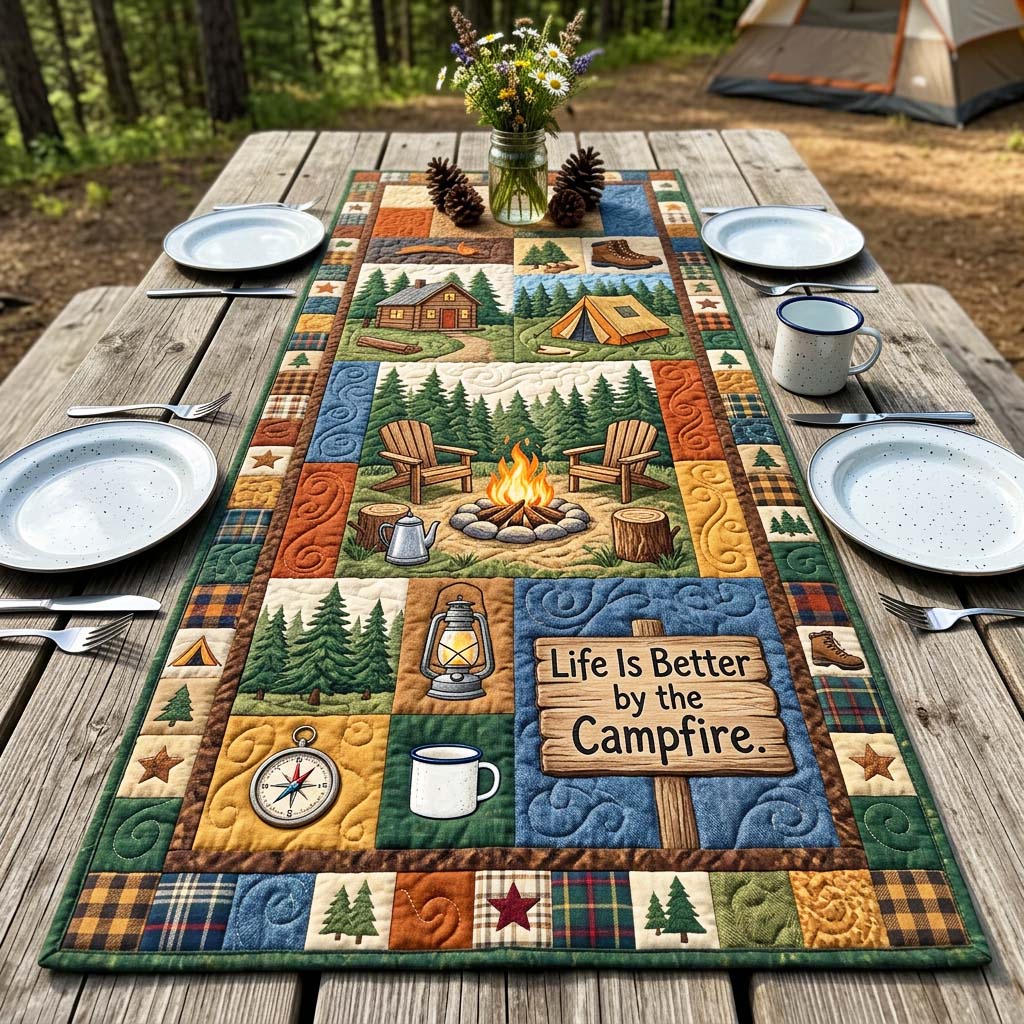 Forest Retreat Quilted Table Runner GFTOQM4831