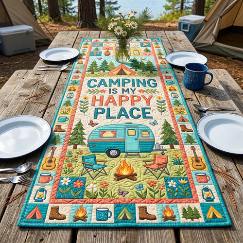 Campground Bliss Quilted Table Runner GFTOQM4834