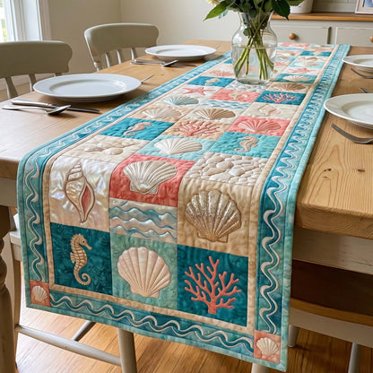 Coastal Mosaic Quilted Table Runner GFTOQM4899