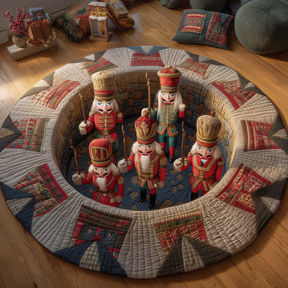 Nutcracker Pit Quilted Round Mat GFTOQM492