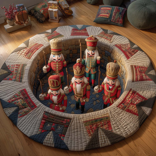 Nutcracker Pit Quilted Round Mat GFTOQM492