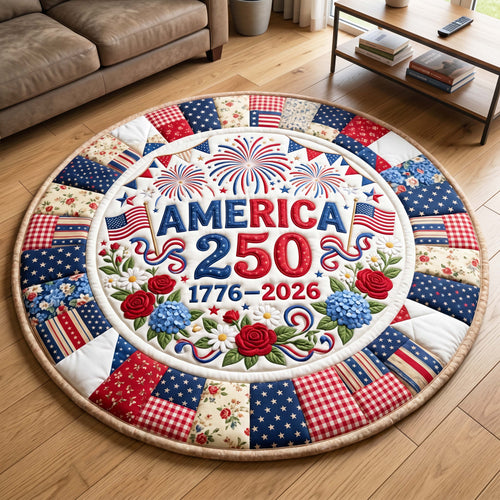 America Glory Quilted Round Mat GFTOQM4954