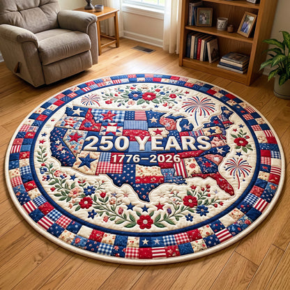 United States Quilted Round Mat GFTOQM4955