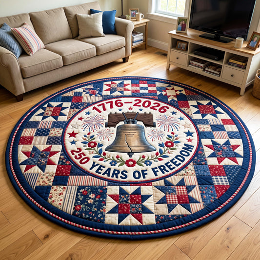Liberty Bell Quilted Round Mat GFTOQM4956