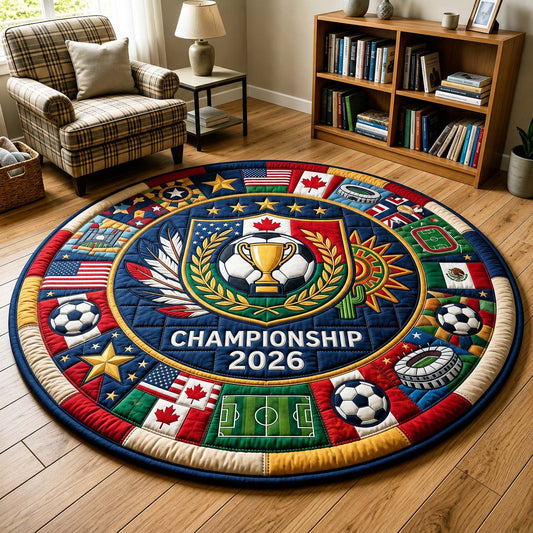 Champion Crest Quilted Round Mat GFTOQM4968