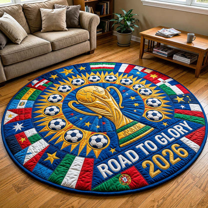 Golden Journey Quilted Round Mat GFTOQM4970