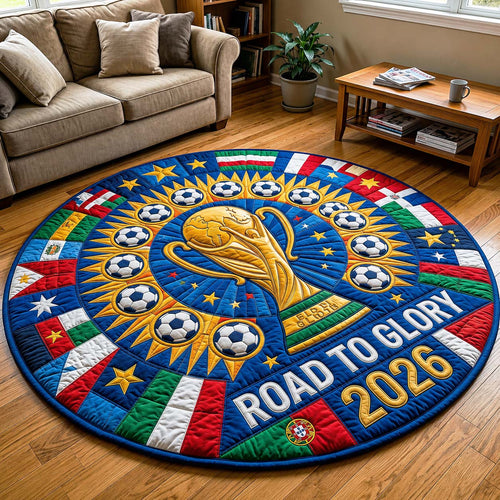 Golden Journey Quilted Round Mat GFTOQM4970
