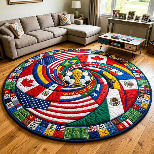 Victory Spiral Quilted Round Mat GFTOQM4971