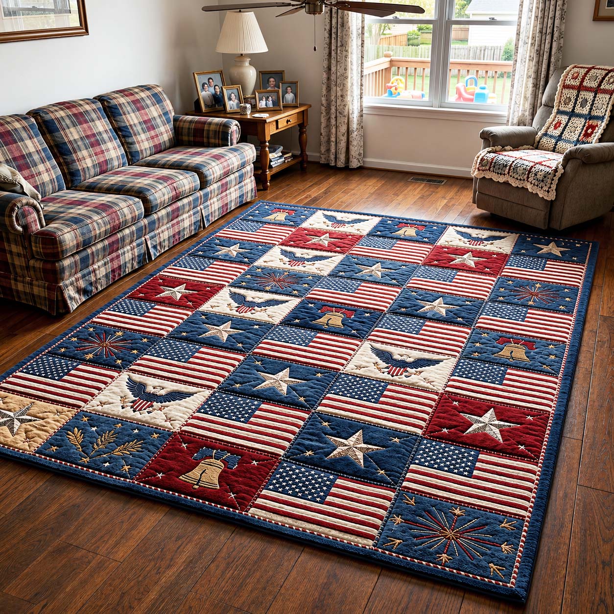 American Flag Area Rug GFTOQM5021