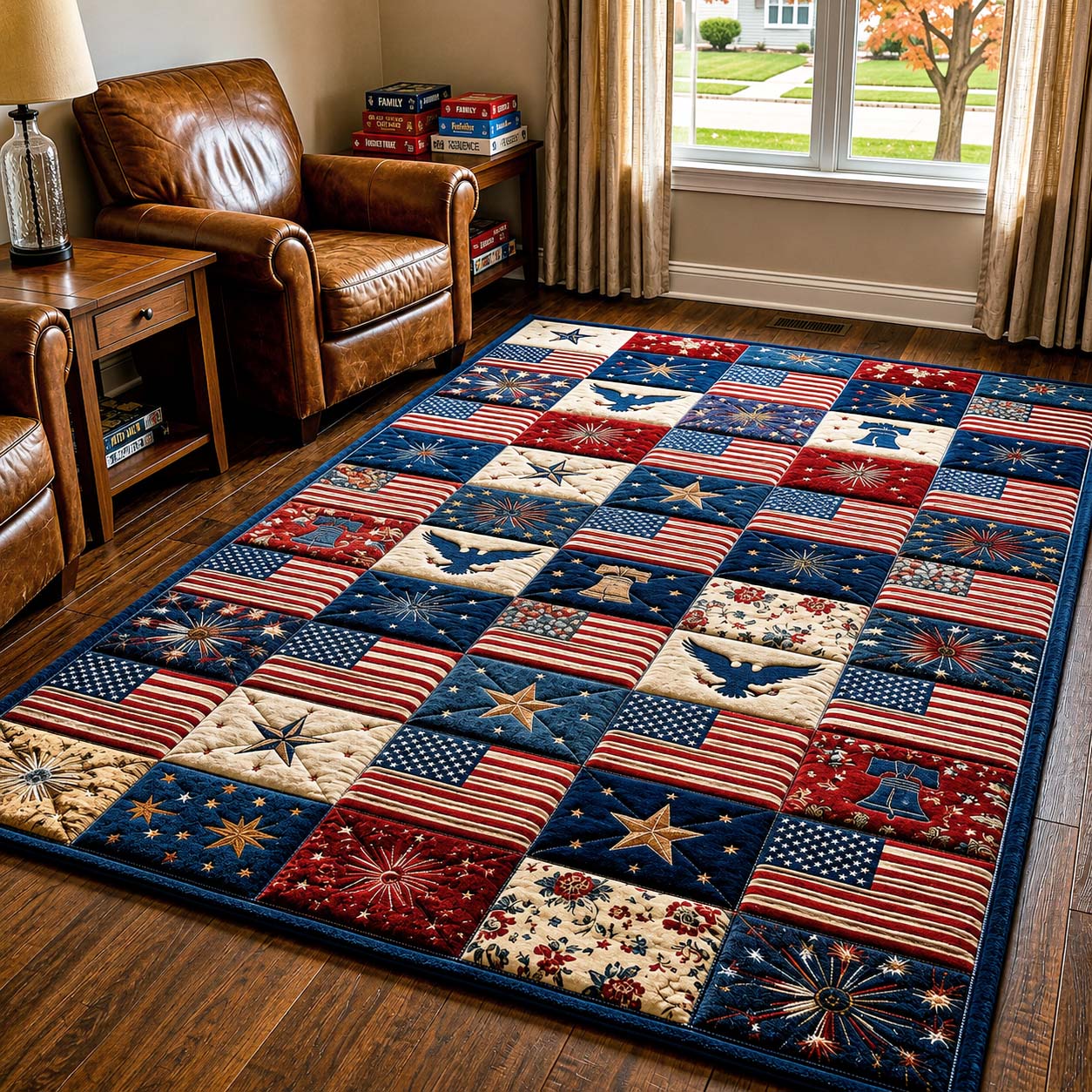 American Flag Area Rug GFTOQM5022