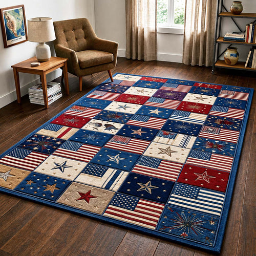 American Flag Area Rug GFTOQM5023