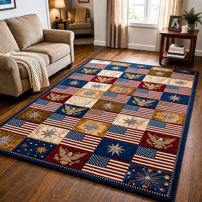 American Flag Area Rug GFTOQM5025