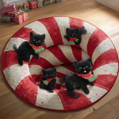 Candy Kittens Quilted Round Mat GFTOQM503
