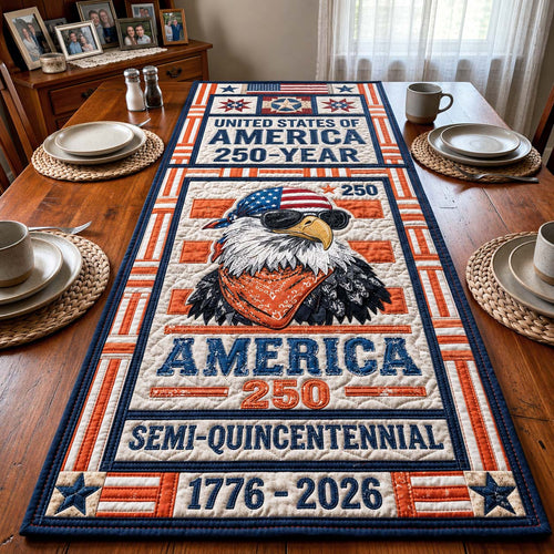 Patriot Eagle Quilted Table Runner GFTOQM5044
