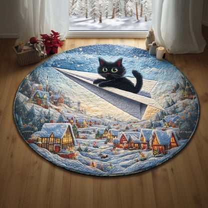 Cat Quilted Round Mat GFTOQM51