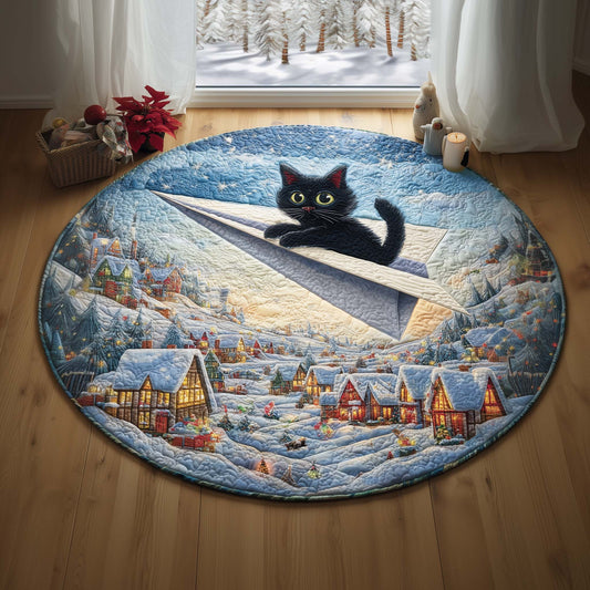 Cat Quilted Round Mat GFTOQM51