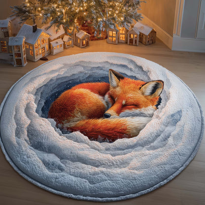 Sleeping Fox Quilted Round Mat GFTOQM527