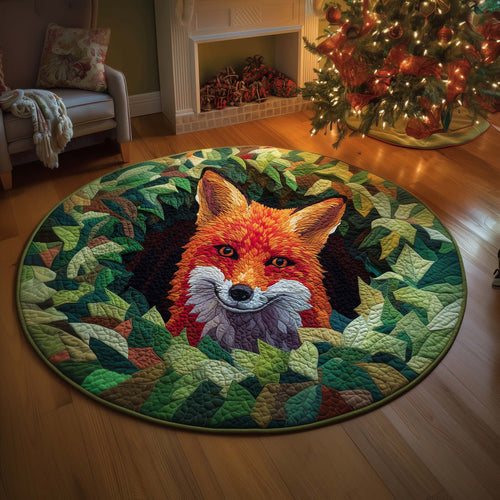 Leafy Fox Quilted Round Mat GFTOQM530