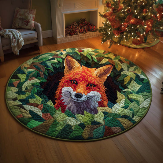 Leafy Fox Quilted Round Mat GFTOQM530